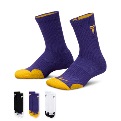 靴 Nikikal NIKE公式】コービー Dri-FIT リトルキッズ クルー ソックス